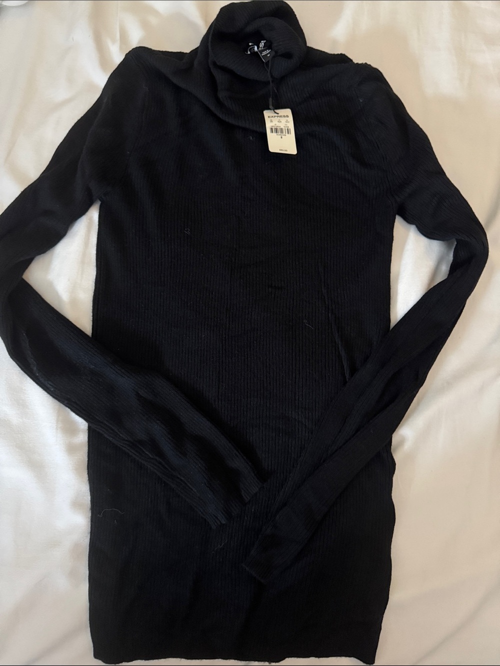 NWT Express Black Ribbed Turtleneck Sweater